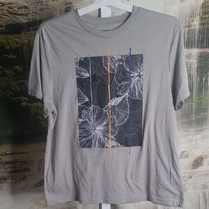 State of Mine Mens XL Gray Short Sleeve Tee with Graphic Design